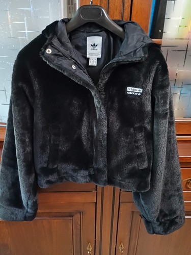 Adidas jacke kunstfell schwarz - jacke,
