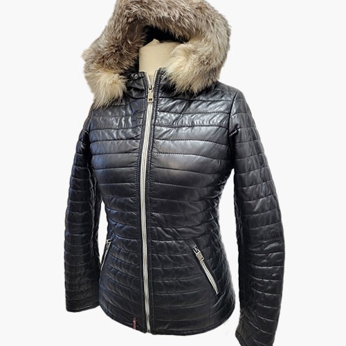 Echtleder daunenjacke mit - daunenjacke,