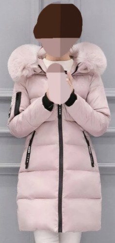 Elegante winterjacke mit - winterjacke,,