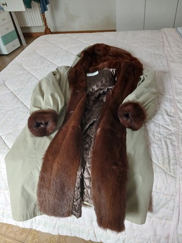 Damen jacke mit nerzfellbesatz - jacke,