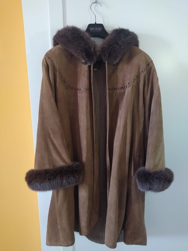 Damen winter schafmantel mit - schafmantel,