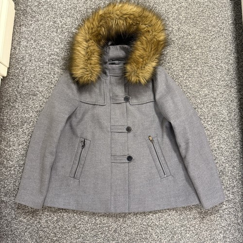 Zara damen mantel grau mit - zara,