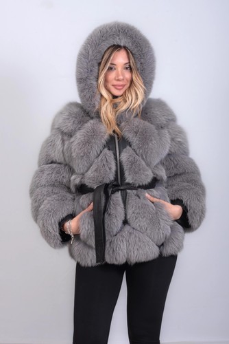 Graue fuchsjacke damenjacke - -,